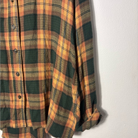 BDG Urban Outfitters Keanu Green Flannel Shirt - Picture 4 of 6